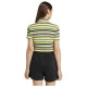 Adidas Γυναικεία κοντομάνικη μπλούζα Towel Cropped Button-Up Tee